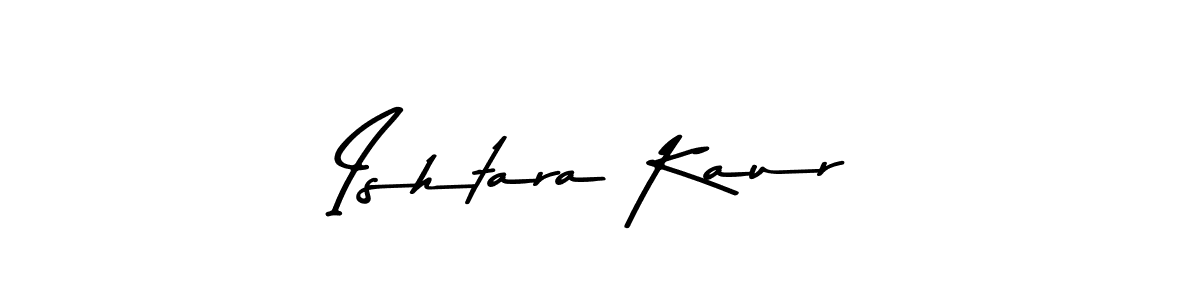 How to make Ishtara Kaur name signature. Use Asem Kandis PERSONAL USE style for creating short signs online. This is the latest handwritten sign. Ishtara Kaur signature style 9 images and pictures png