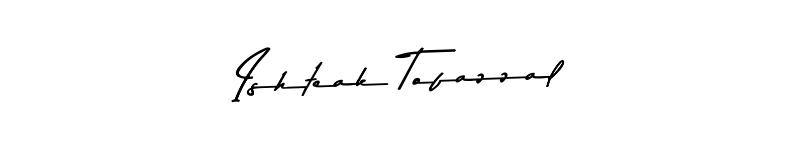 How to make Ishteak Tofazzal name signature. Use Asem Kandis PERSONAL USE style for creating short signs online. This is the latest handwritten sign. Ishteak Tofazzal signature style 9 images and pictures png