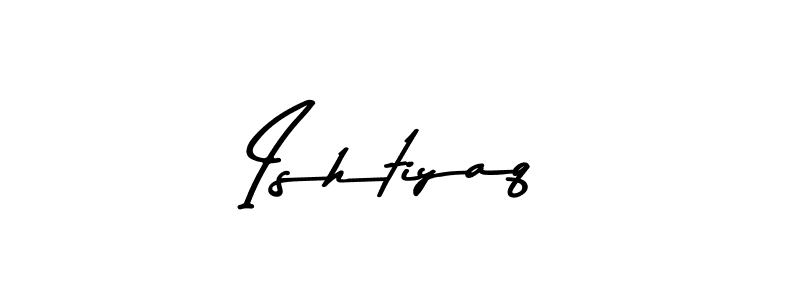 Use a signature maker to create a handwritten signature online. With this signature software, you can design (Asem Kandis PERSONAL USE) your own signature for name Ishtiyaq. Ishtiyaq signature style 9 images and pictures png