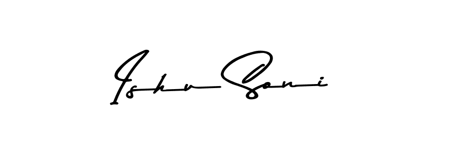 How to make Ishu Soni name signature. Use Asem Kandis PERSONAL USE style for creating short signs online. This is the latest handwritten sign. Ishu Soni signature style 9 images and pictures png