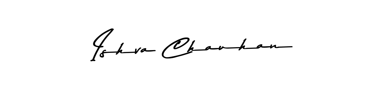 Use a signature maker to create a handwritten signature online. With this signature software, you can design (Asem Kandis PERSONAL USE) your own signature for name Ishva Chauhan. Ishva Chauhan signature style 9 images and pictures png