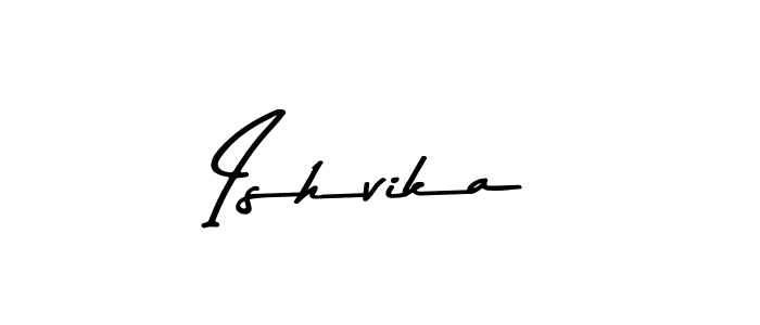 Use a signature maker to create a handwritten signature online. With this signature software, you can design (Asem Kandis PERSONAL USE) your own signature for name Ishvika. Ishvika signature style 9 images and pictures png