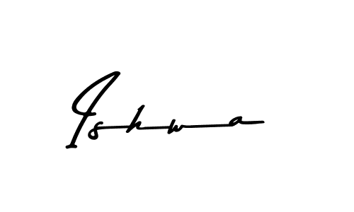 Use a signature maker to create a handwritten signature online. With this signature software, you can design (Asem Kandis PERSONAL USE) your own signature for name Ishwa. Ishwa signature style 9 images and pictures png