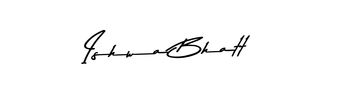 How to make Ishwa Bhatt signature? Asem Kandis PERSONAL USE is a professional autograph style. Create handwritten signature for Ishwa Bhatt name. Ishwa Bhatt signature style 9 images and pictures png