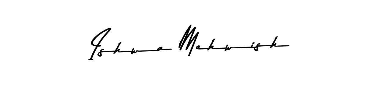 Use a signature maker to create a handwritten signature online. With this signature software, you can design (Asem Kandis PERSONAL USE) your own signature for name Ishwa Mehwish. Ishwa Mehwish signature style 9 images and pictures png