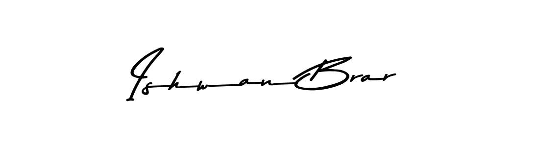 Design your own signature with our free online signature maker. With this signature software, you can create a handwritten (Asem Kandis PERSONAL USE) signature for name Ishwan Brar. Ishwan Brar signature style 9 images and pictures png