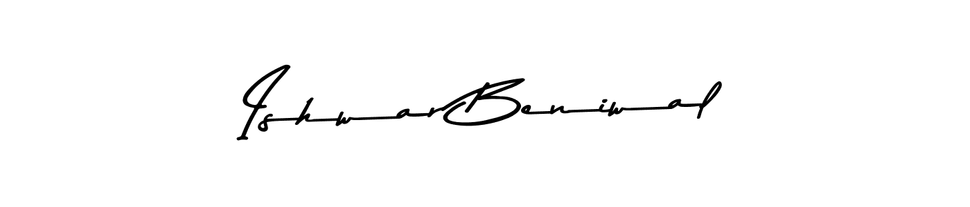 Ishwar Beniwal stylish signature style. Best Handwritten Sign (Asem Kandis PERSONAL USE) for my name. Handwritten Signature Collection Ideas for my name Ishwar Beniwal. Ishwar Beniwal signature style 9 images and pictures png
