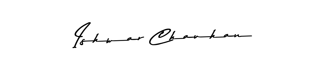 Ishwar Chauhan stylish signature style. Best Handwritten Sign (Asem Kandis PERSONAL USE) for my name. Handwritten Signature Collection Ideas for my name Ishwar Chauhan. Ishwar Chauhan signature style 9 images and pictures png