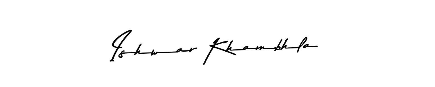Here are the top 10 professional signature styles for the name Ishwar Khambhla. These are the best autograph styles you can use for your name. Ishwar Khambhla signature style 9 images and pictures png