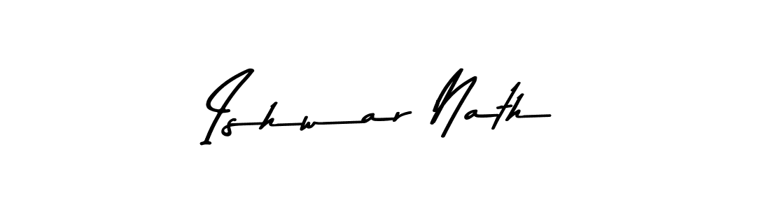 Design your own signature with our free online signature maker. With this signature software, you can create a handwritten (Asem Kandis PERSONAL USE) signature for name Ishwar Nath. Ishwar Nath signature style 9 images and pictures png