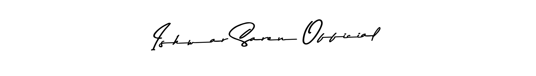 The best way (Asem Kandis PERSONAL USE) to make a short signature is to pick only two or three words in your name. The name Ishwar Saren Official include a total of six letters. For converting this name. Ishwar Saren Official signature style 9 images and pictures png