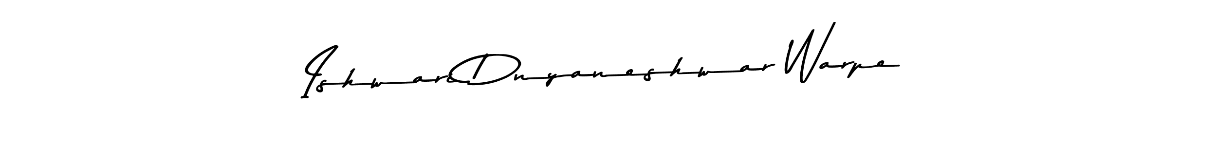 Create a beautiful signature design for name Ishwari Dnyaneshwar Warpe. With this signature (Asem Kandis PERSONAL USE) fonts, you can make a handwritten signature for free. Ishwari Dnyaneshwar Warpe signature style 9 images and pictures png