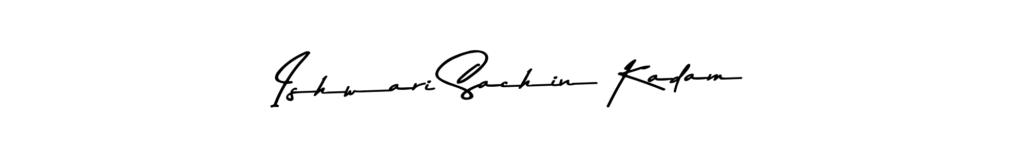 Design your own signature with our free online signature maker. With this signature software, you can create a handwritten (Asem Kandis PERSONAL USE) signature for name Ishwari Sachin Kadam. Ishwari Sachin Kadam signature style 9 images and pictures png