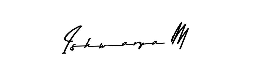 Ishwarya M stylish signature style. Best Handwritten Sign (Asem Kandis PERSONAL USE) for my name. Handwritten Signature Collection Ideas for my name Ishwarya M. Ishwarya M signature style 9 images and pictures png