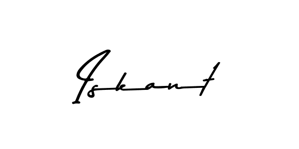 Also we have Iskant name is the best signature style. Create professional handwritten signature collection using Asem Kandis PERSONAL USE autograph style. Iskant signature style 9 images and pictures png