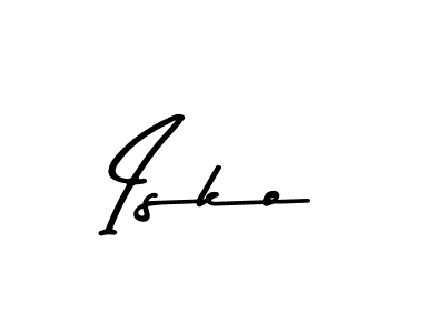 Create a beautiful signature design for name Isko. With this signature (Asem Kandis PERSONAL USE) fonts, you can make a handwritten signature for free. Isko signature style 9 images and pictures png