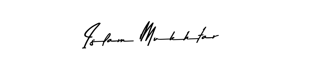 How to make Islam Mukhtar signature? Asem Kandis PERSONAL USE is a professional autograph style. Create handwritten signature for Islam Mukhtar name. Islam Mukhtar signature style 9 images and pictures png