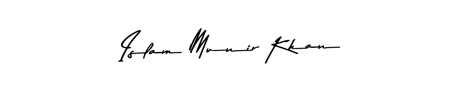 Design your own signature with our free online signature maker. With this signature software, you can create a handwritten (Asem Kandis PERSONAL USE) signature for name Islam Munir Khan. Islam Munir Khan signature style 9 images and pictures png