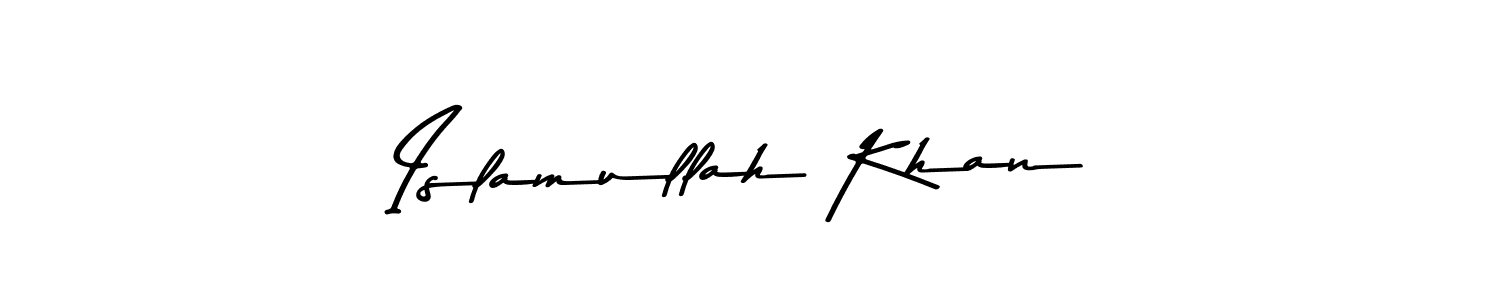 Also You can easily find your signature by using the search form. We will create Islamullah Khan name handwritten signature images for you free of cost using Asem Kandis PERSONAL USE sign style. Islamullah Khan signature style 9 images and pictures png