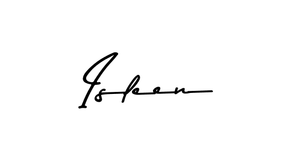 Make a beautiful signature design for name Isleen. Use this online signature maker to create a handwritten signature for free. Isleen signature style 9 images and pictures png