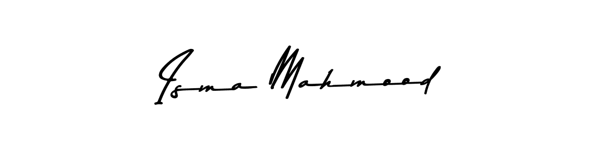 How to make Isma Mahmood name signature. Use Asem Kandis PERSONAL USE style for creating short signs online. This is the latest handwritten sign. Isma Mahmood signature style 9 images and pictures png