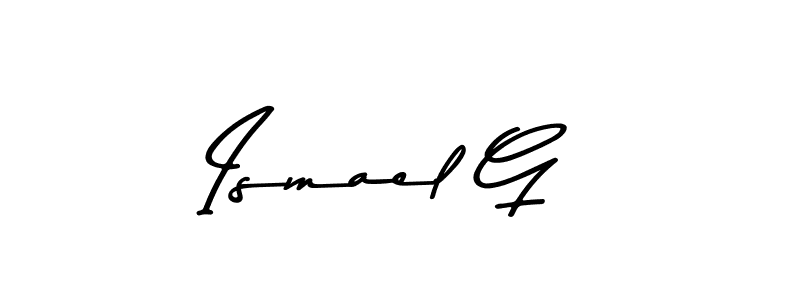 Design your own signature with our free online signature maker. With this signature software, you can create a handwritten (Asem Kandis PERSONAL USE) signature for name Ismael G. Ismael G signature style 9 images and pictures png