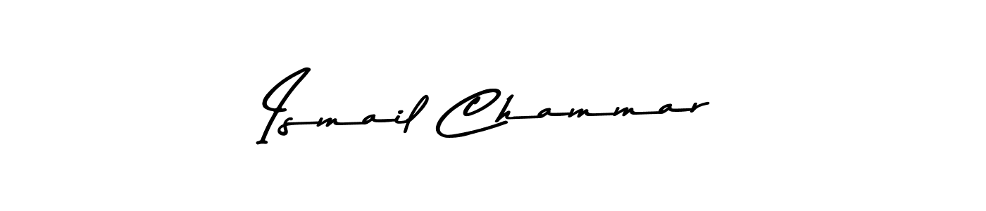 Make a beautiful signature design for name Ismail Chammar. With this signature (Asem Kandis PERSONAL USE) style, you can create a handwritten signature for free. Ismail Chammar signature style 9 images and pictures png