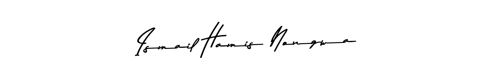 Make a beautiful signature design for name Ismail Hamis Nongwa. Use this online signature maker to create a handwritten signature for free. Ismail Hamis Nongwa signature style 9 images and pictures png