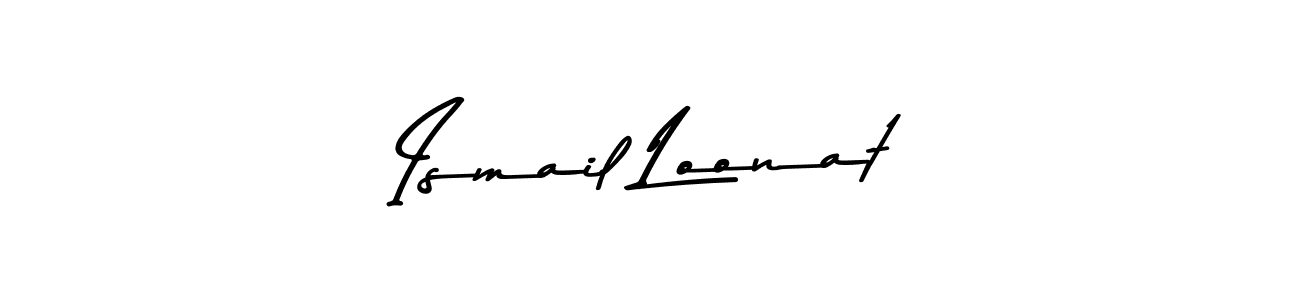 Ismail Loonat stylish signature style. Best Handwritten Sign (Asem Kandis PERSONAL USE) for my name. Handwritten Signature Collection Ideas for my name Ismail Loonat. Ismail Loonat signature style 9 images and pictures png
