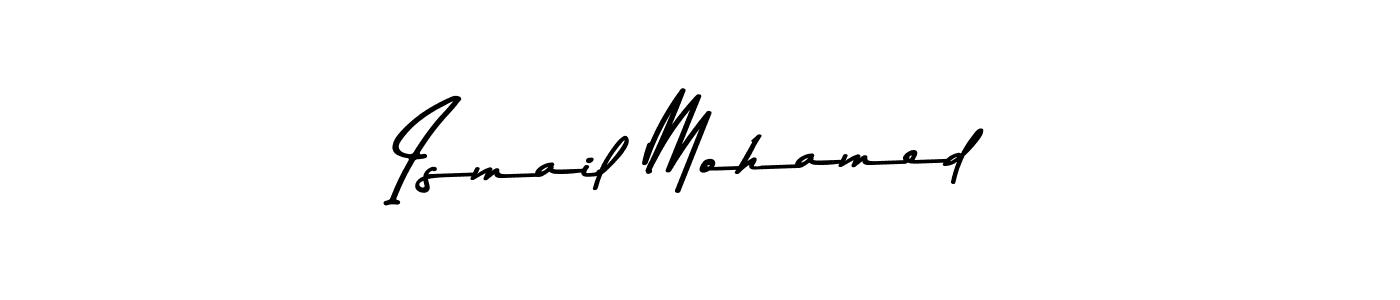 How to make Ismail Mohamed name signature. Use Asem Kandis PERSONAL USE style for creating short signs online. This is the latest handwritten sign. Ismail Mohamed signature style 9 images and pictures png