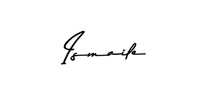 Create a beautiful signature design for name Ismaile. With this signature (Asem Kandis PERSONAL USE) fonts, you can make a handwritten signature for free. Ismaile signature style 9 images and pictures png