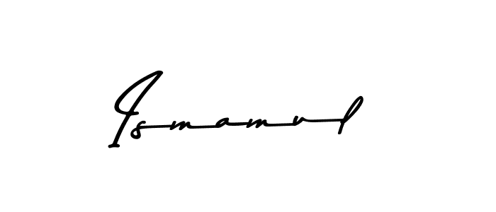 How to make Ismamul name signature. Use Asem Kandis PERSONAL USE style for creating short signs online. This is the latest handwritten sign. Ismamul signature style 9 images and pictures png