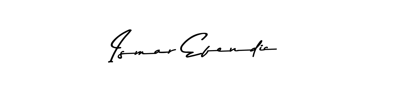 Create a beautiful signature design for name Ismar Efendic. With this signature (Asem Kandis PERSONAL USE) fonts, you can make a handwritten signature for free. Ismar Efendic signature style 9 images and pictures png