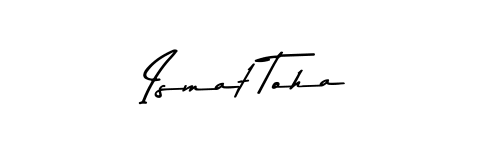 Make a beautiful signature design for name Ismat Toha. Use this online signature maker to create a handwritten signature for free. Ismat Toha signature style 9 images and pictures png