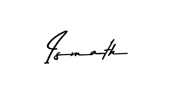 Use a signature maker to create a handwritten signature online. With this signature software, you can design (Asem Kandis PERSONAL USE) your own signature for name Ismath. Ismath signature style 9 images and pictures png