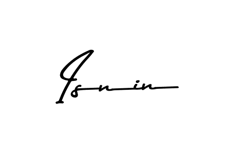 if you are searching for the best signature style for your name Isnin. so please give up your signature search. here we have designed multiple signature styles  using Asem Kandis PERSONAL USE. Isnin signature style 9 images and pictures png