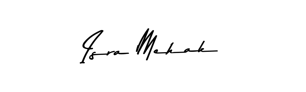 You should practise on your own different ways (Asem Kandis PERSONAL USE) to write your name (Isra Mehak) in signature. don't let someone else do it for you. Isra Mehak signature style 9 images and pictures png