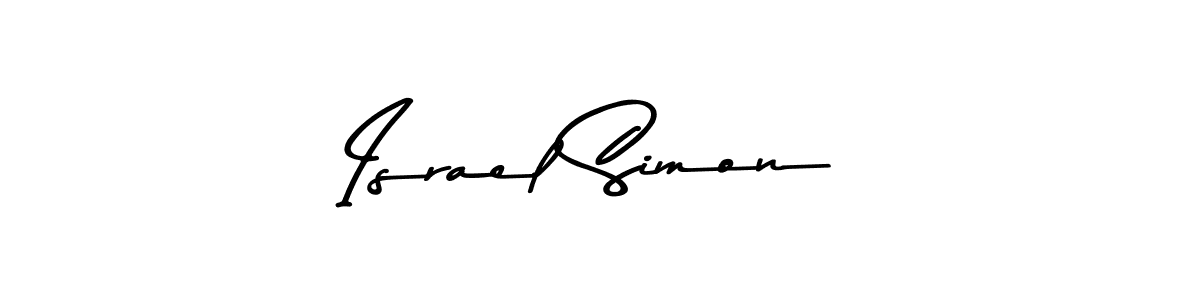 Design your own signature with our free online signature maker. With this signature software, you can create a handwritten (Asem Kandis PERSONAL USE) signature for name Israel Simon. Israel Simon signature style 9 images and pictures png