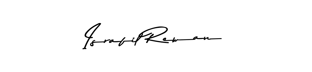 Create a beautiful signature design for name Israfil Rewan. With this signature (Asem Kandis PERSONAL USE) fonts, you can make a handwritten signature for free. Israfil Rewan signature style 9 images and pictures png