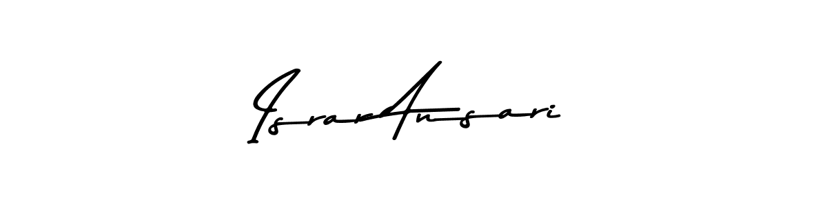 Create a beautiful signature design for name Israr Ansari. With this signature (Asem Kandis PERSONAL USE) fonts, you can make a handwritten signature for free. Israr Ansari signature style 9 images and pictures png