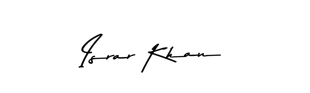 Design your own signature with our free online signature maker. With this signature software, you can create a handwritten (Asem Kandis PERSONAL USE) signature for name Israr Khan. Israr Khan signature style 9 images and pictures png