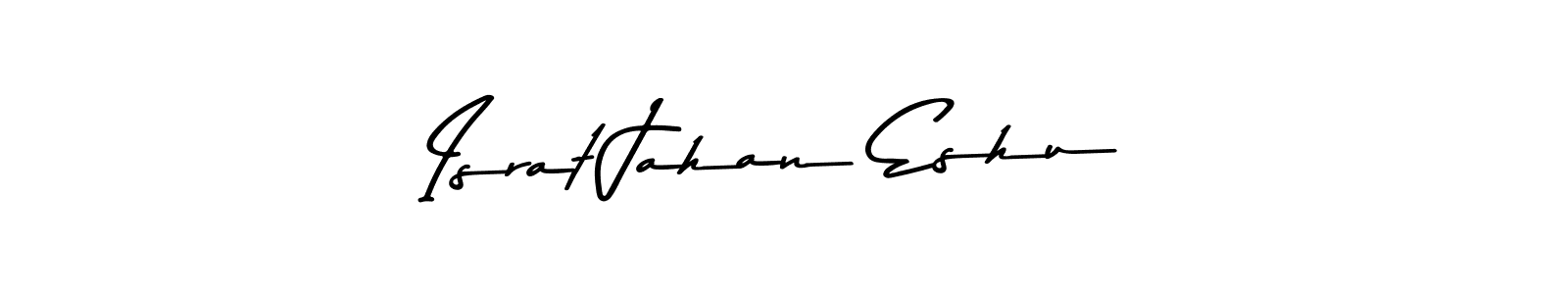 Create a beautiful signature design for name Israt Jahan Eshu. With this signature (Asem Kandis PERSONAL USE) fonts, you can make a handwritten signature for free. Israt Jahan Eshu signature style 9 images and pictures png