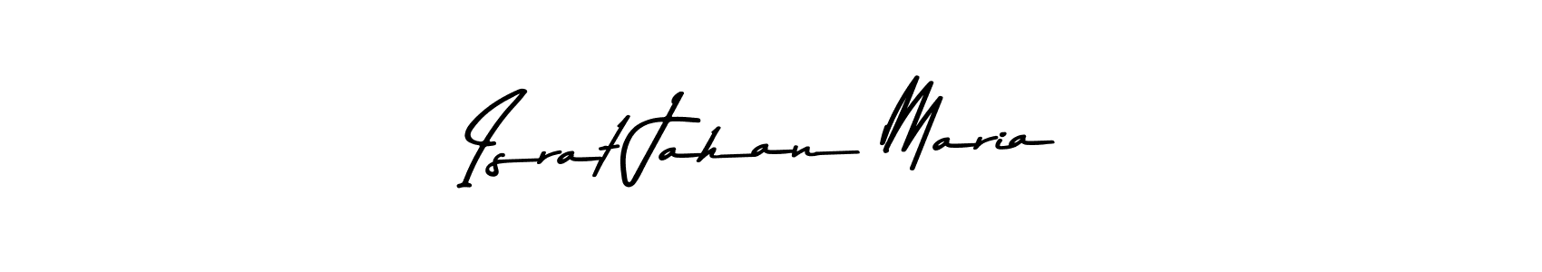 Create a beautiful signature design for name Israt Jahan Maria. With this signature (Asem Kandis PERSONAL USE) fonts, you can make a handwritten signature for free. Israt Jahan Maria signature style 9 images and pictures png