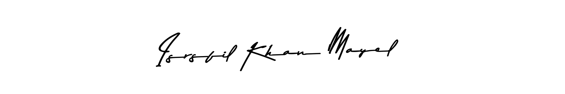 Isrsfil Khan Mayel stylish signature style. Best Handwritten Sign (Asem Kandis PERSONAL USE) for my name. Handwritten Signature Collection Ideas for my name Isrsfil Khan Mayel. Isrsfil Khan Mayel signature style 9 images and pictures png
