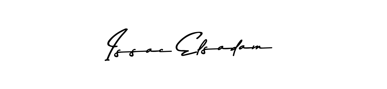 Create a beautiful signature design for name Issac Elsadam. With this signature (Asem Kandis PERSONAL USE) fonts, you can make a handwritten signature for free. Issac Elsadam signature style 9 images and pictures png