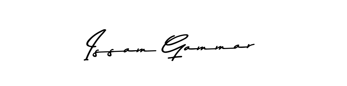 This is the best signature style for the Issam Gammar name. Also you like these signature font (Asem Kandis PERSONAL USE). Mix name signature. Issam Gammar signature style 9 images and pictures png