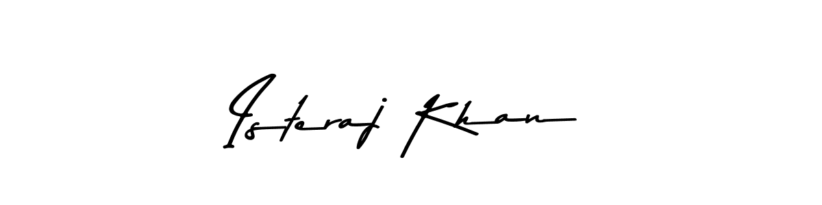Design your own signature with our free online signature maker. With this signature software, you can create a handwritten (Asem Kandis PERSONAL USE) signature for name Isteraj Khan. Isteraj Khan signature style 9 images and pictures png