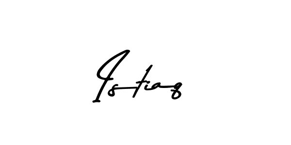 Design your own signature with our free online signature maker. With this signature software, you can create a handwritten (Asem Kandis PERSONAL USE) signature for name Istiaq. Istiaq signature style 9 images and pictures png