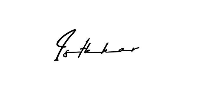 How to make Istkhar name signature. Use Asem Kandis PERSONAL USE style for creating short signs online. This is the latest handwritten sign. Istkhar signature style 9 images and pictures png