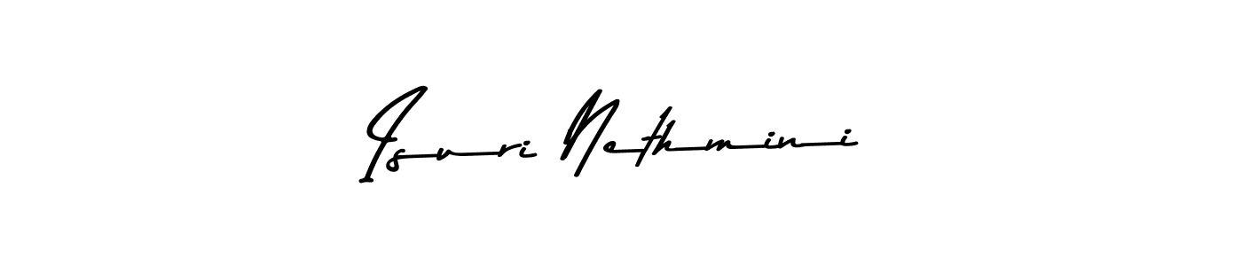 The best way (Asem Kandis PERSONAL USE) to make a short signature is to pick only two or three words in your name. The name Isuri Nethmini include a total of six letters. For converting this name. Isuri Nethmini signature style 9 images and pictures png